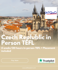 TEFL Course CZECH REPUBLIC $1,590 USD Pay Deposit of