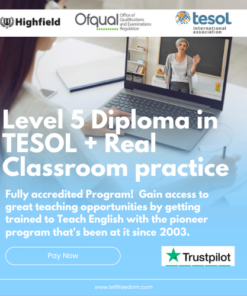 Promise - Highfield, Level 5 Diploma in TESOL with Practicum