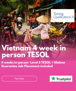 TESOL Course VIETNAM  $1,895 USD Pay Deposit of